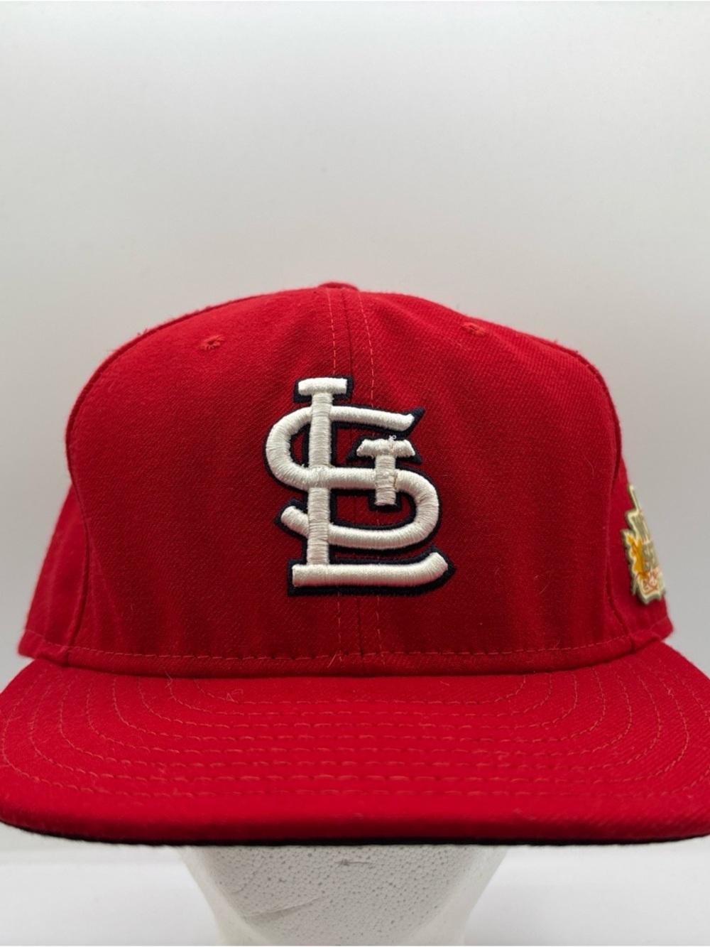 New Era 59Fifty St Louis Cardinals 2011 World Series Hat 7 5/8 Red On Field Hat - Picture 2 of 8
